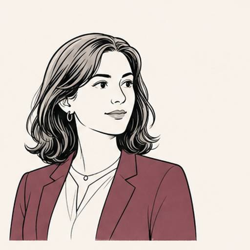 Dr. Dana Weiss professional vector portrait in a smart-casual blazer